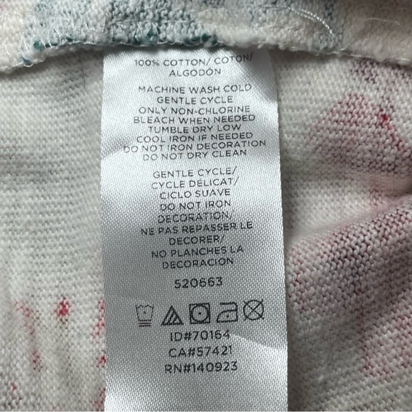 Loft Women's Floral Sweatshirt Small 100% Cotton Flower Garden Cottagecore - Picture 7 of 10